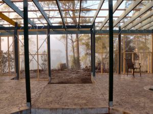 bathroom before framing