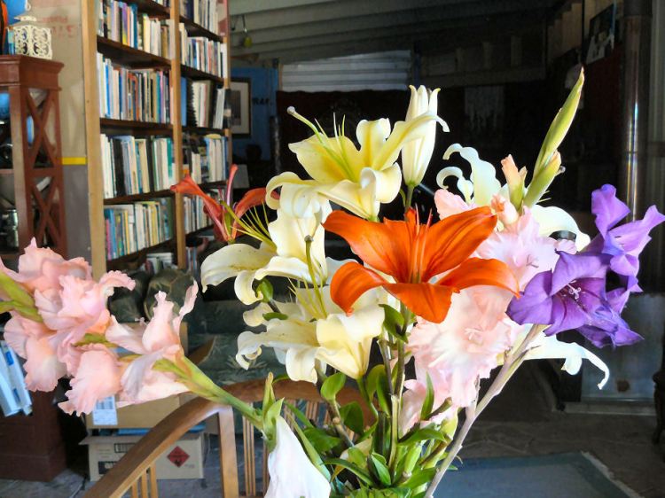 Bryon's Ikebana on display.