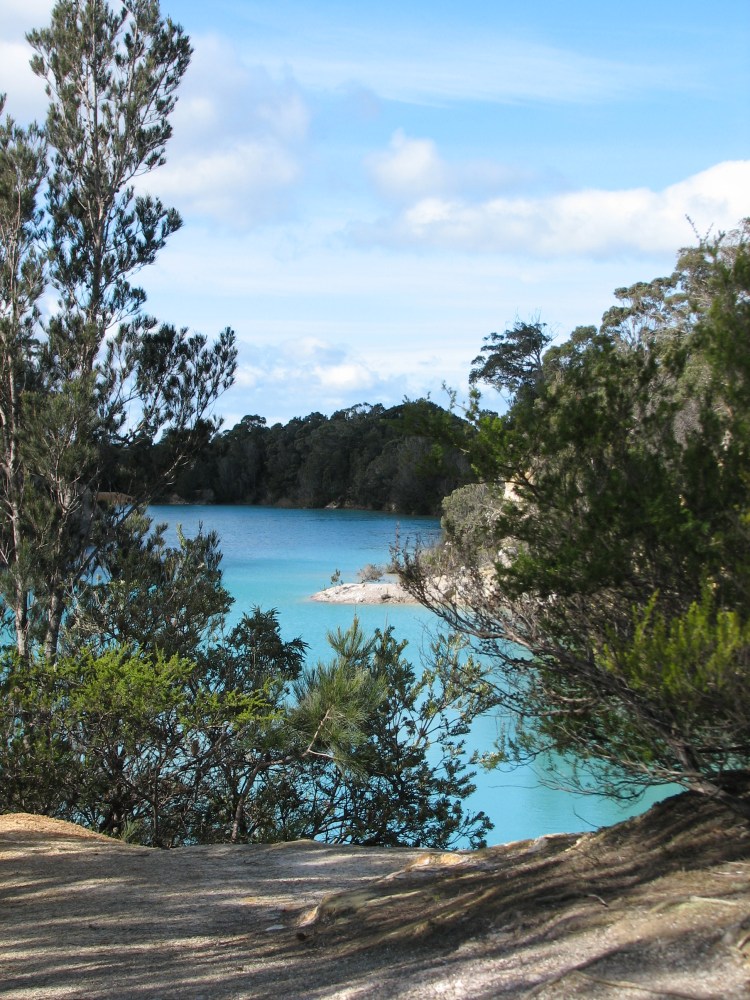 The Blue Lake near Gladstone in the north east. We had a picnic lunch here and it turned on a beautiful cyan colour for us.